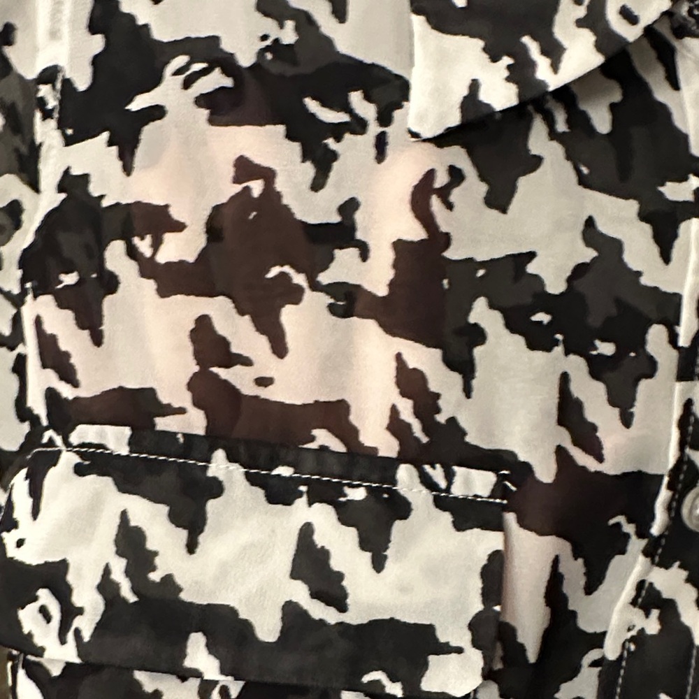 INC International Concepts Monochrome Patterned Shirt - Picture 3 of 4